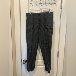 Albion Black and White Joggers